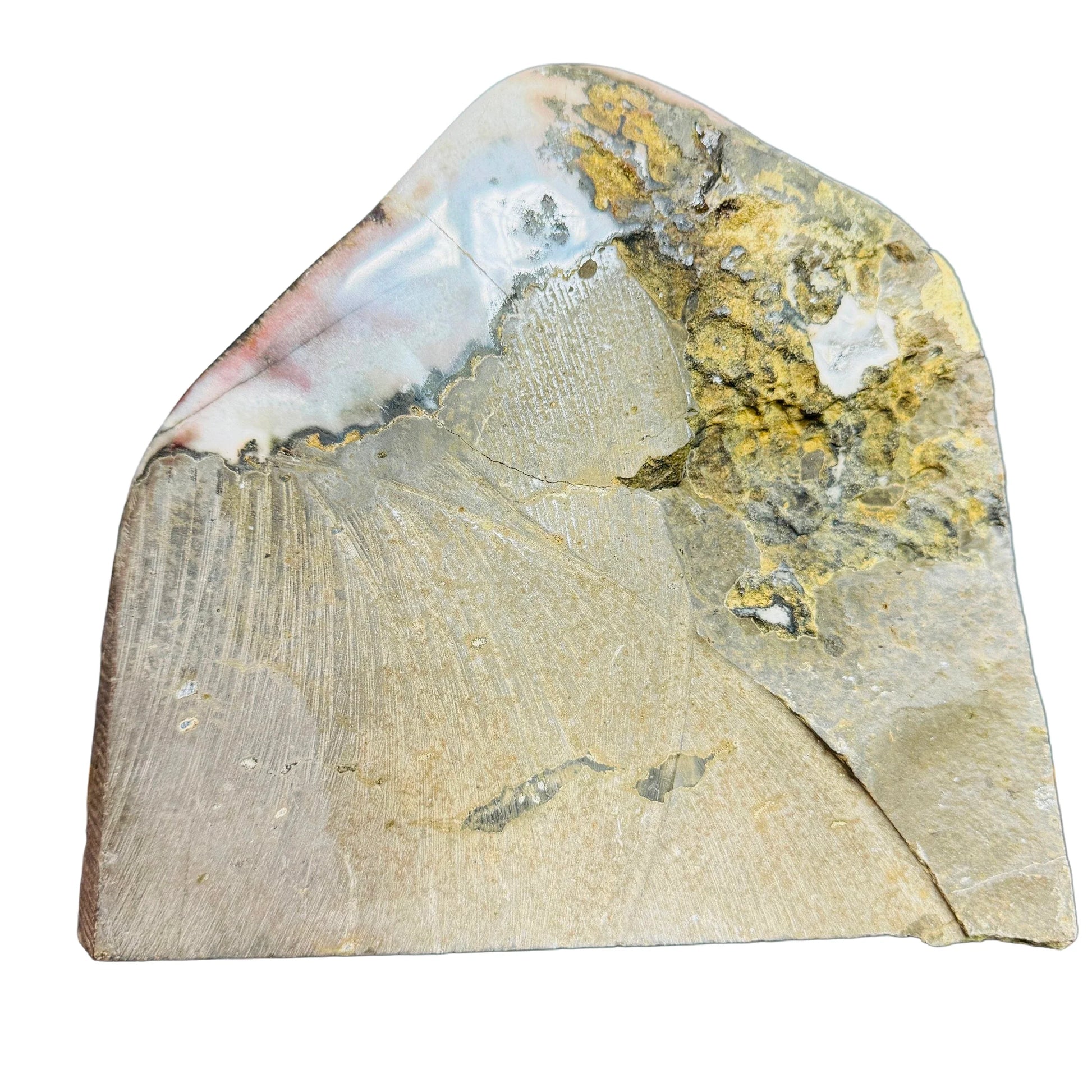 Back view of Grade AA Amethyst geode showing natural surface
