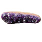 Daylight view of a single Amethyst raw geode from Artigas, Uruguay.
