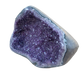 Large amethyst cathedral geode from Artigas Uruguay, deep violet druzy crystal in grey agate shell, AAA grade, view 6