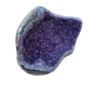 Large amethyst cathedral geode from Artigas Uruguay, deep violet druzy crystal in grey agate shell, AAA grade, view 2