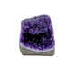 AAA polished amethyst geode from Artigas, Uruguay, deep violet druzy crystal face on a cut standing base
