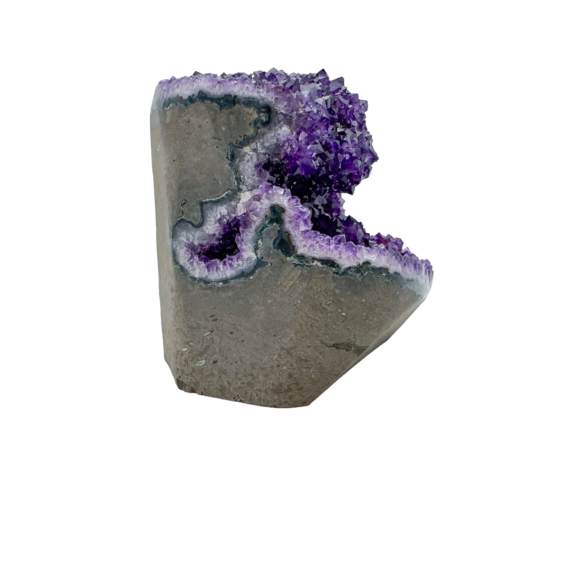 AAA amethyst polished geode from Uruguay, alternate view