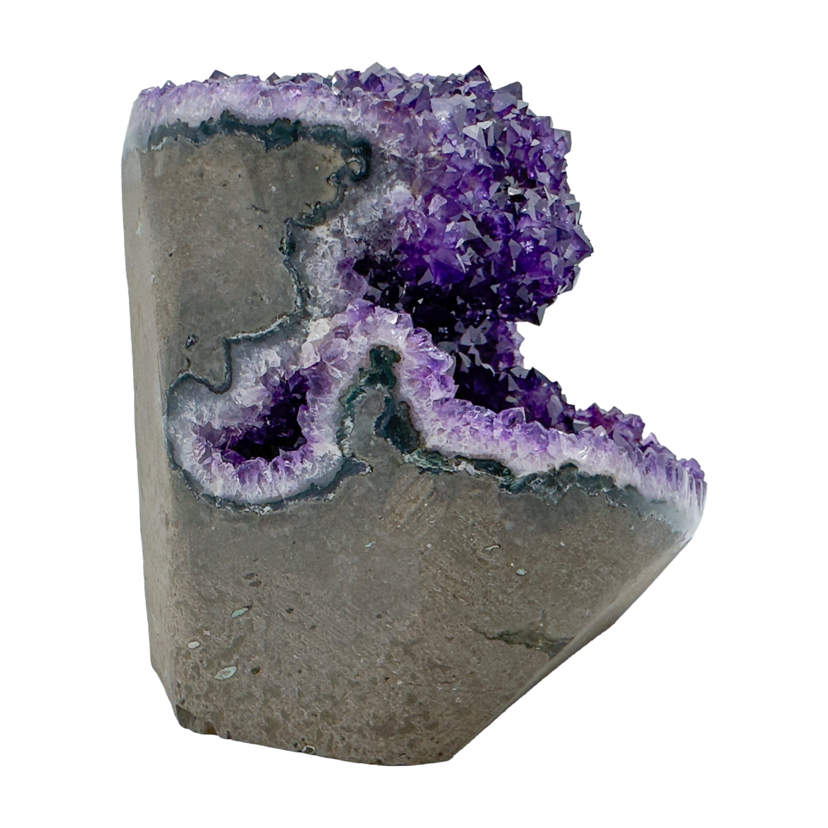 Amethyst Polished Geode, AAA grade, from Artigas, Uruguay, third view