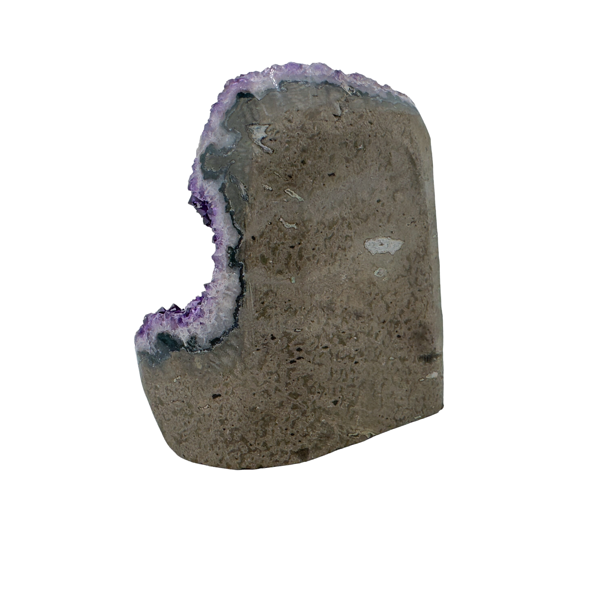 AAA amethyst polished geode from Uruguay, alternate view