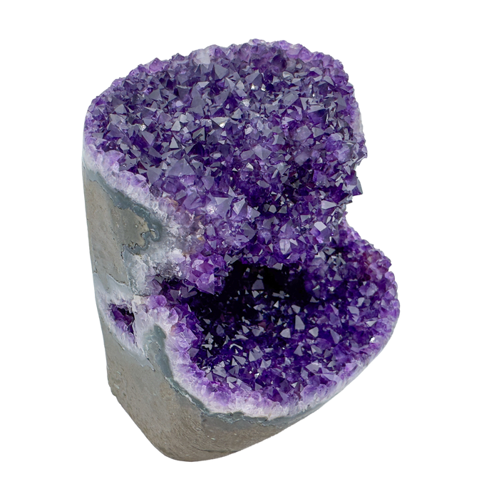 AAA amethyst polished geode from Uruguay, alternate view