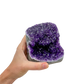 AAA amethyst polished geode from Uruguay, alternate view