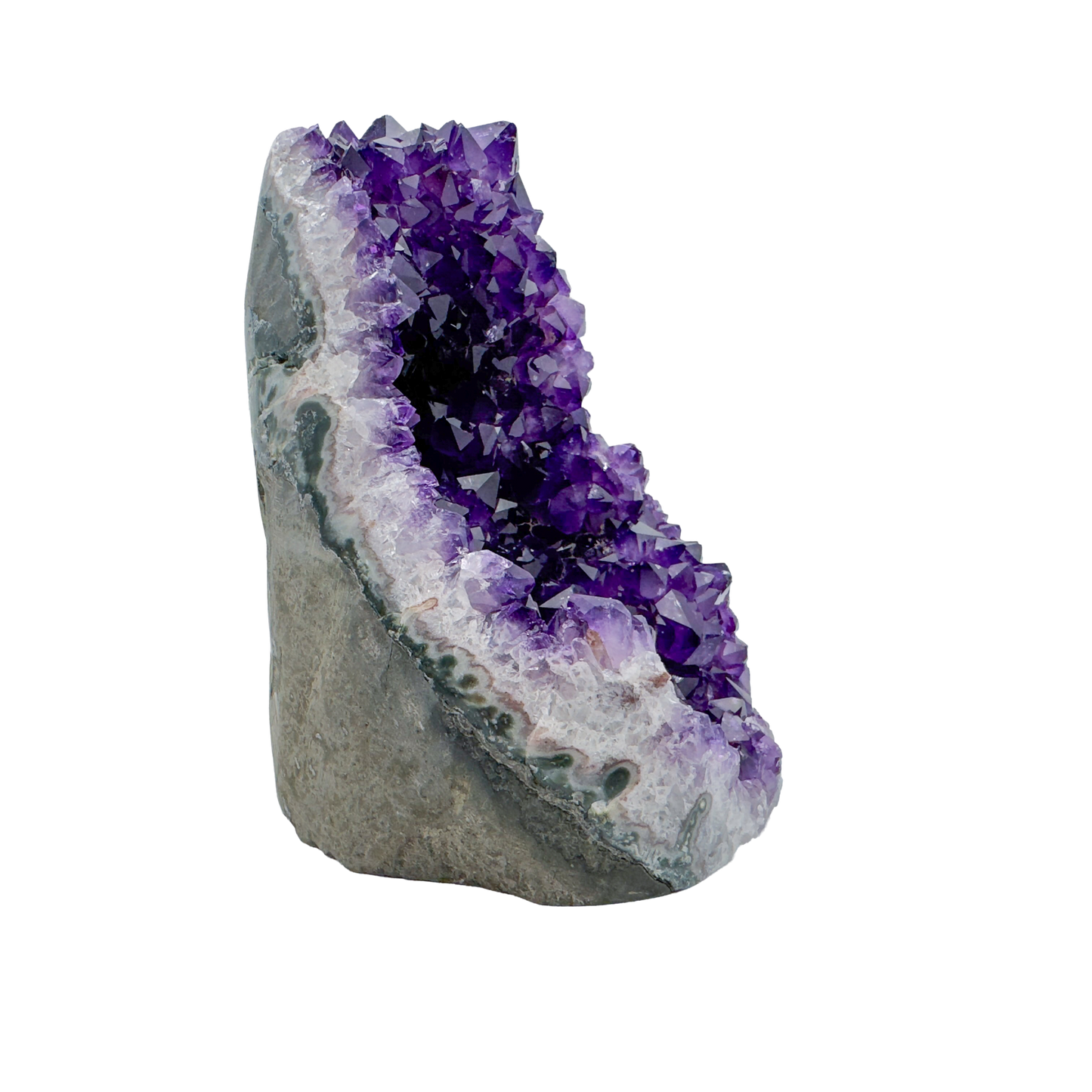 AAA amethyst polished geode from Uruguay, alternate view