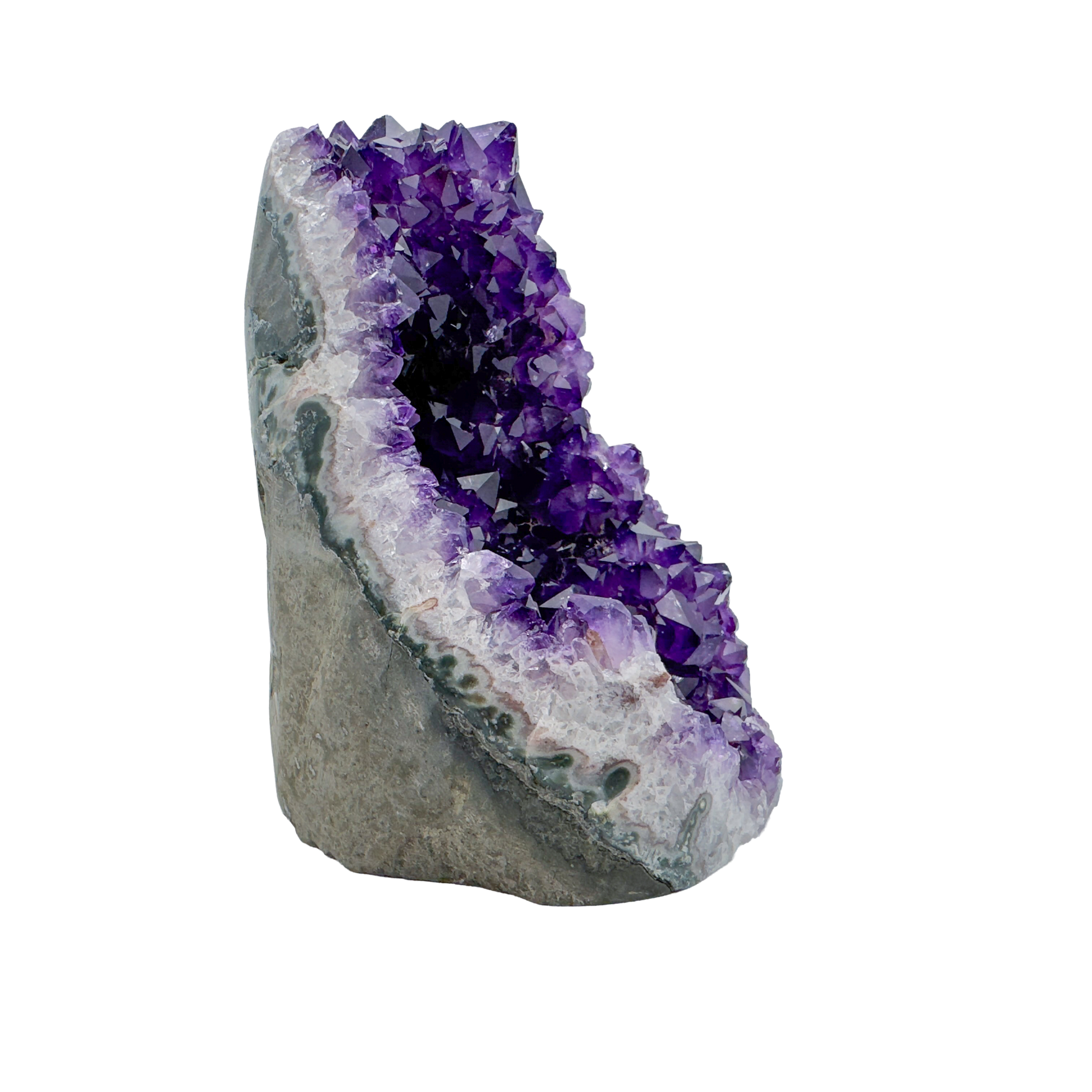 AAA amethyst polished geode from Uruguay, alternate view