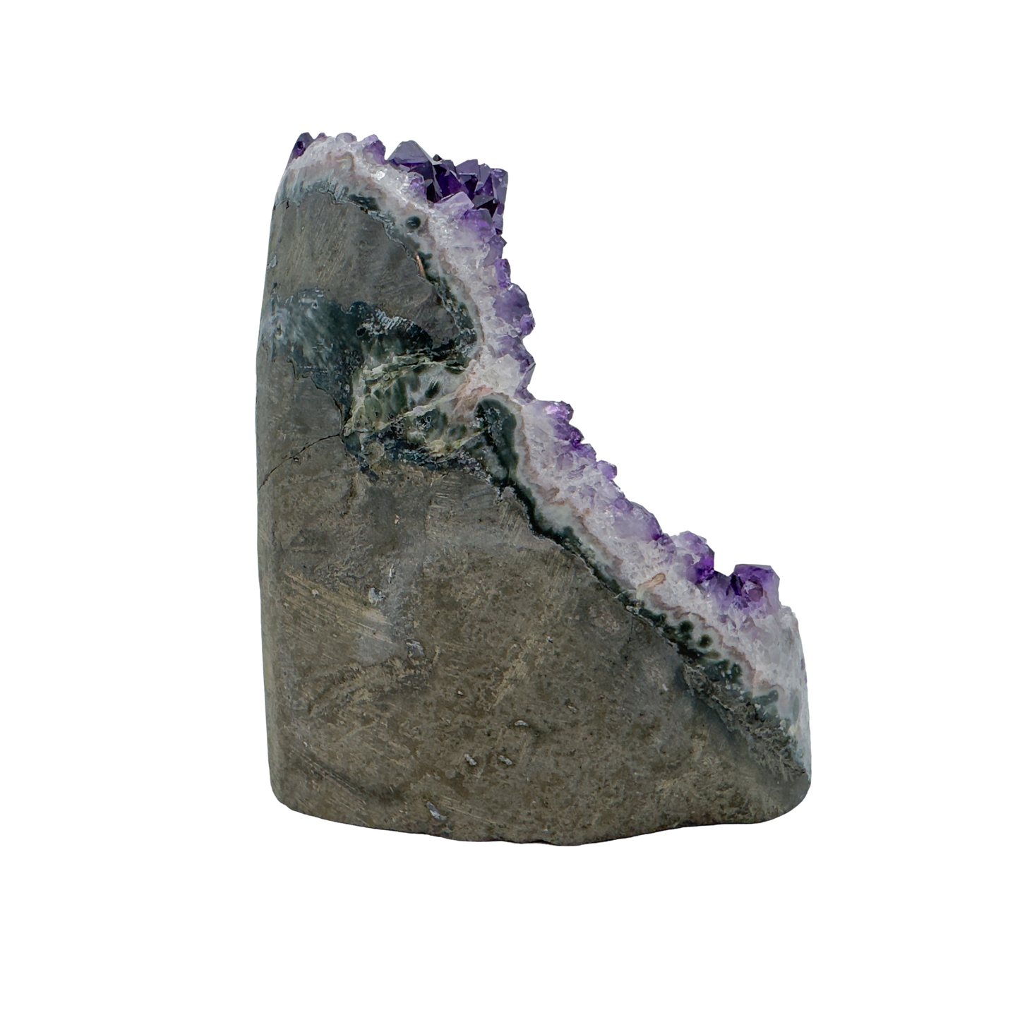 AAA amethyst polished geode from Uruguay, alternate view