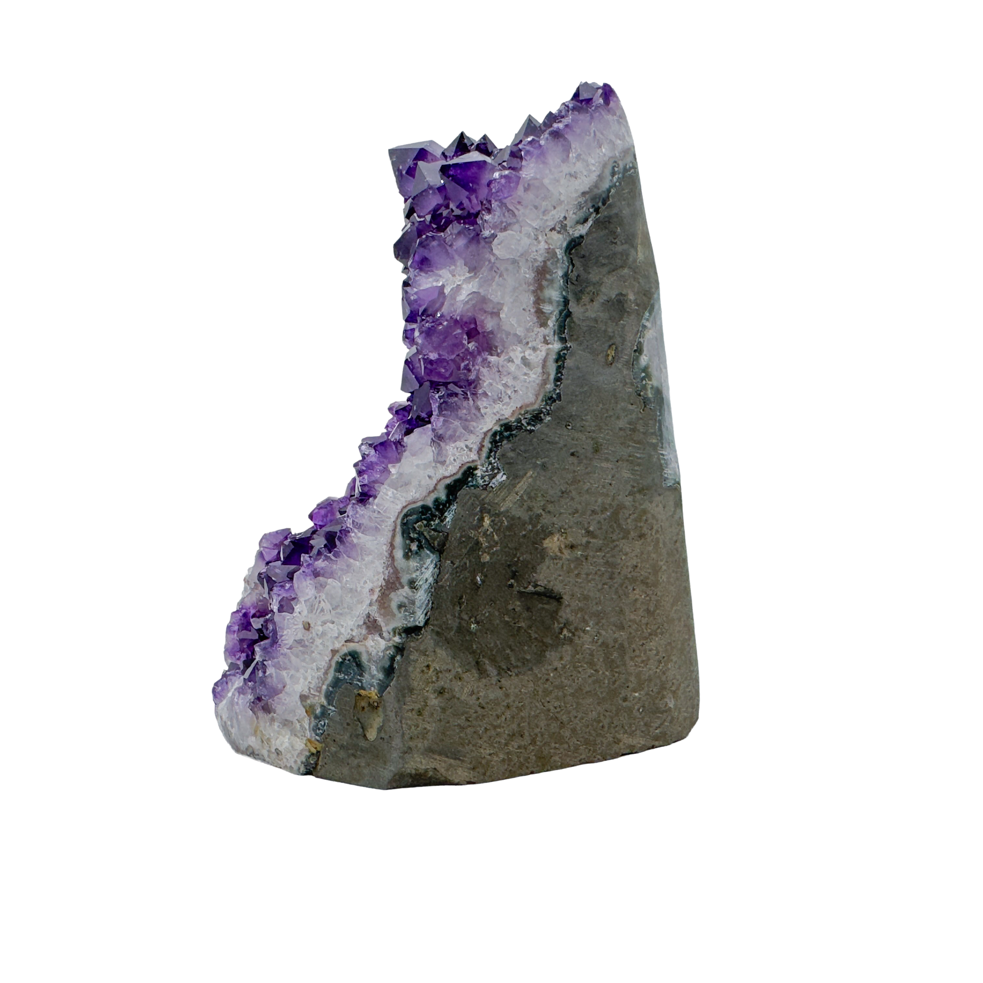 AAA amethyst polished geode from Uruguay, alternate view