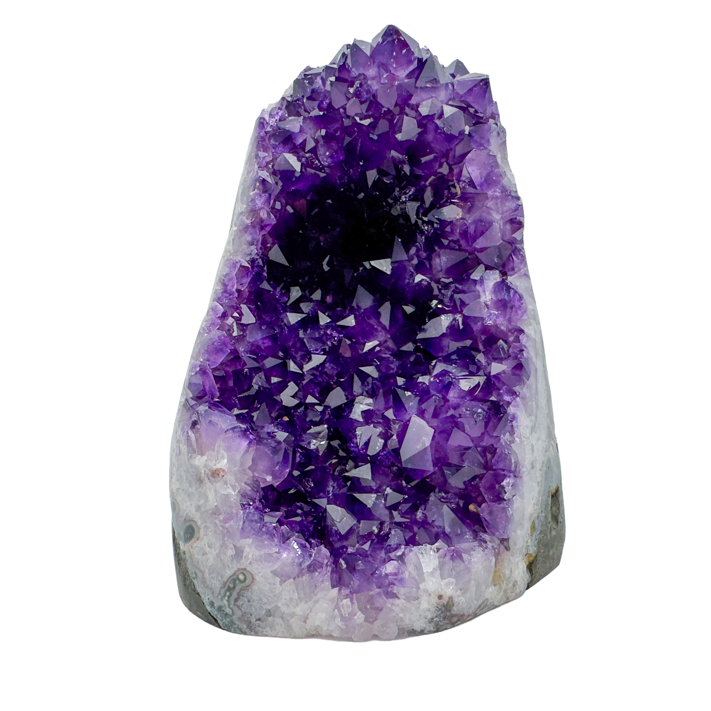 AAA amethyst polished geode from Uruguay, alternate view