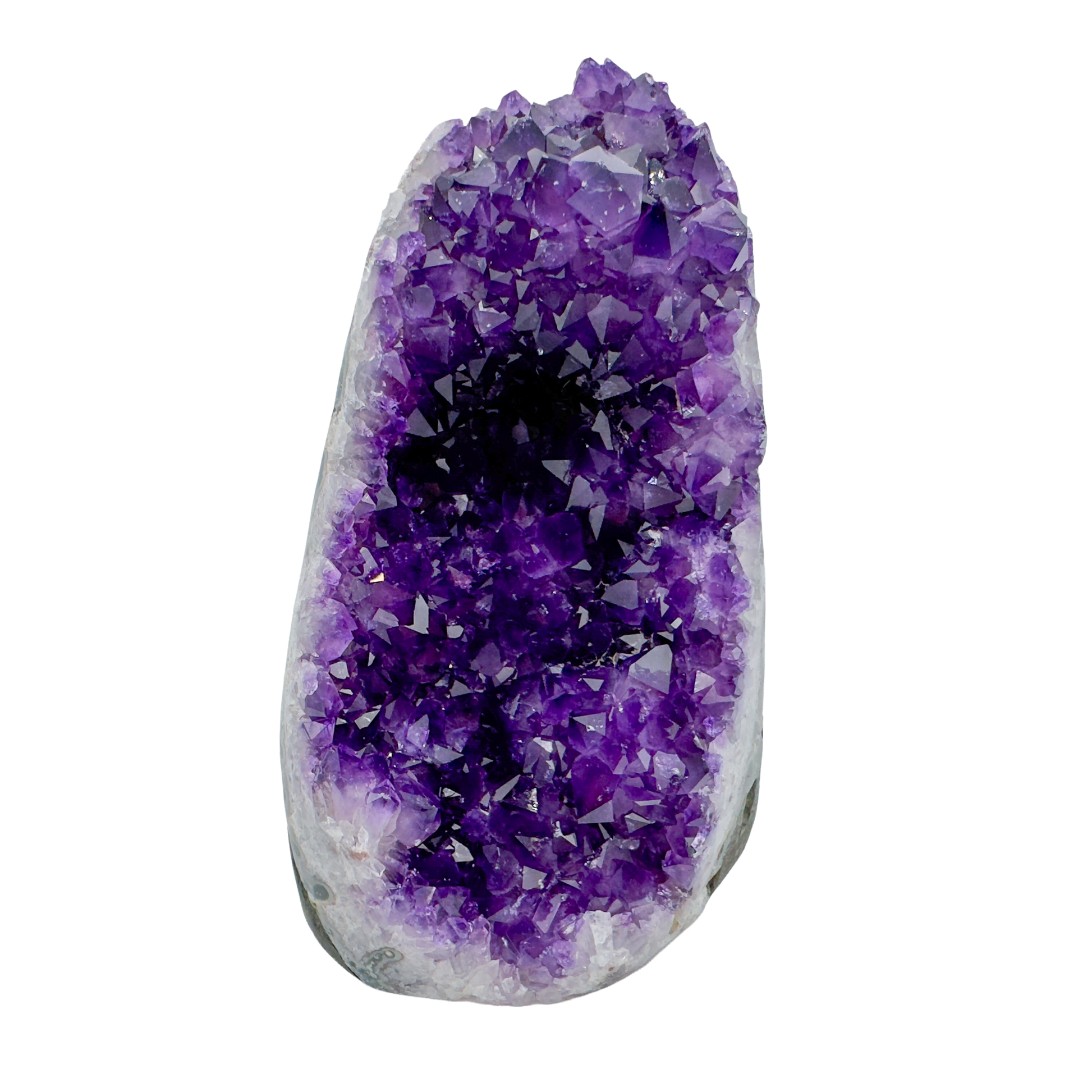 AAA amethyst polished geode from Uruguay, alternate view