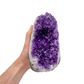 AAA amethyst polished geode from Uruguay, alternate view