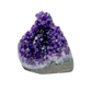 AAA polished amethyst geode from Artigas, Uruguay, deep violet druzy crystal face on a cut standing base