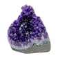 AAA polished amethyst geode from Artigas, Uruguay, deep violet druzy crystal face on a cut standing base