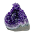 AAA polished amethyst geode from Artigas, Uruguay, deep violet druzy crystal face on a cut standing base