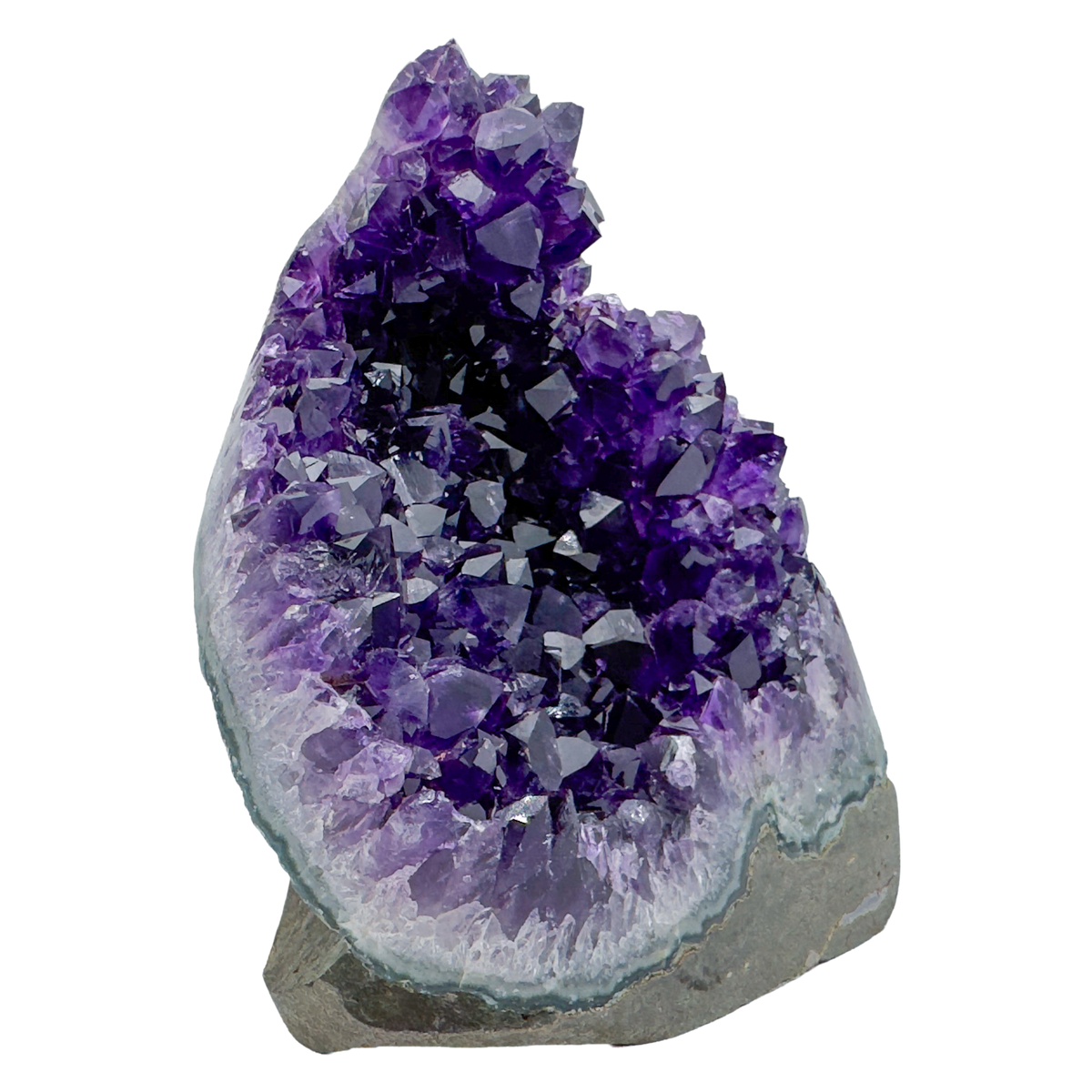 AAA amethyst polished geode from Uruguay, alternate view