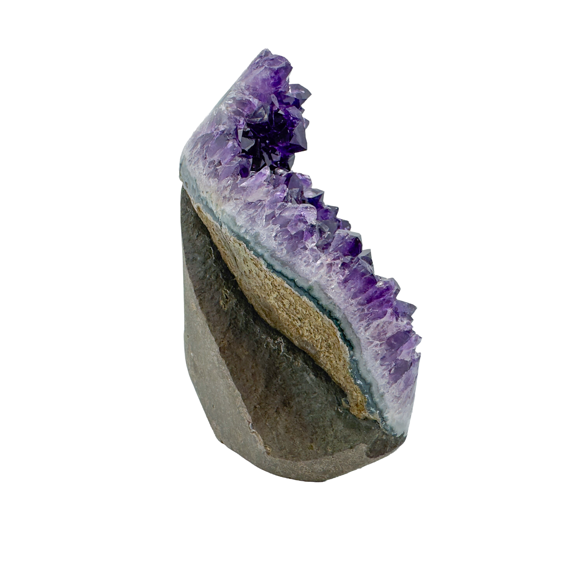 AAA amethyst polished geode from Uruguay, alternate view