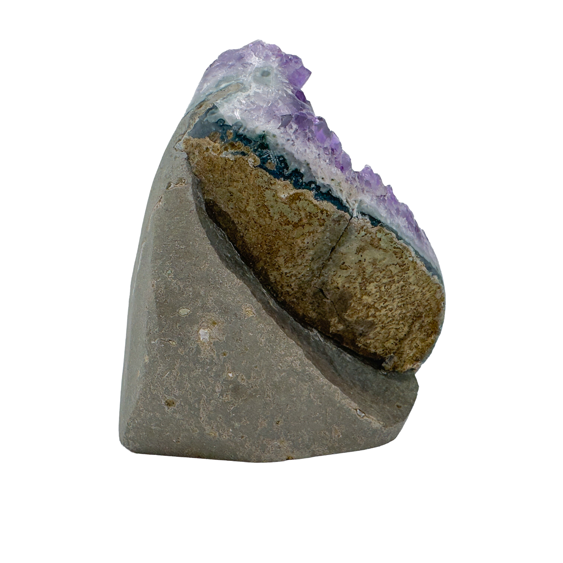 AAA amethyst polished geode from Uruguay, alternate view