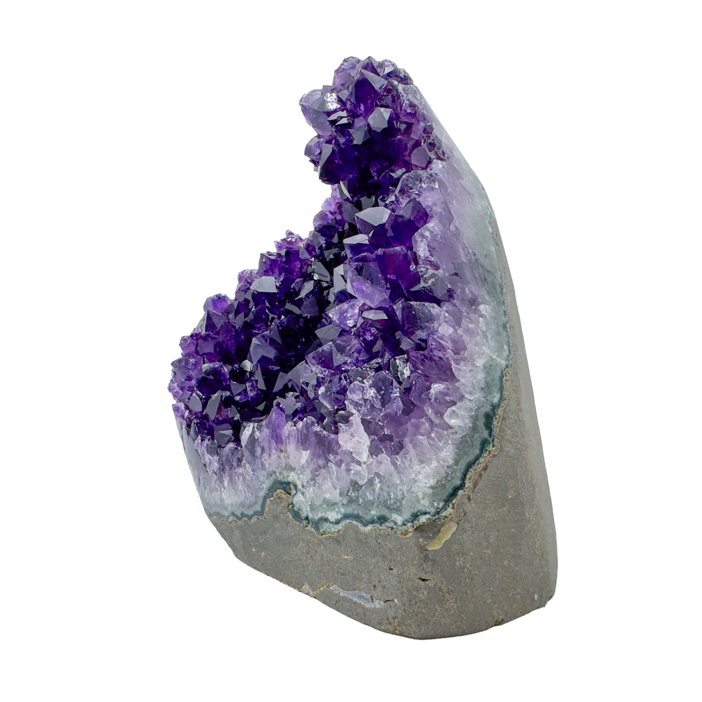 AAA amethyst polished geode from Uruguay, alternate view
