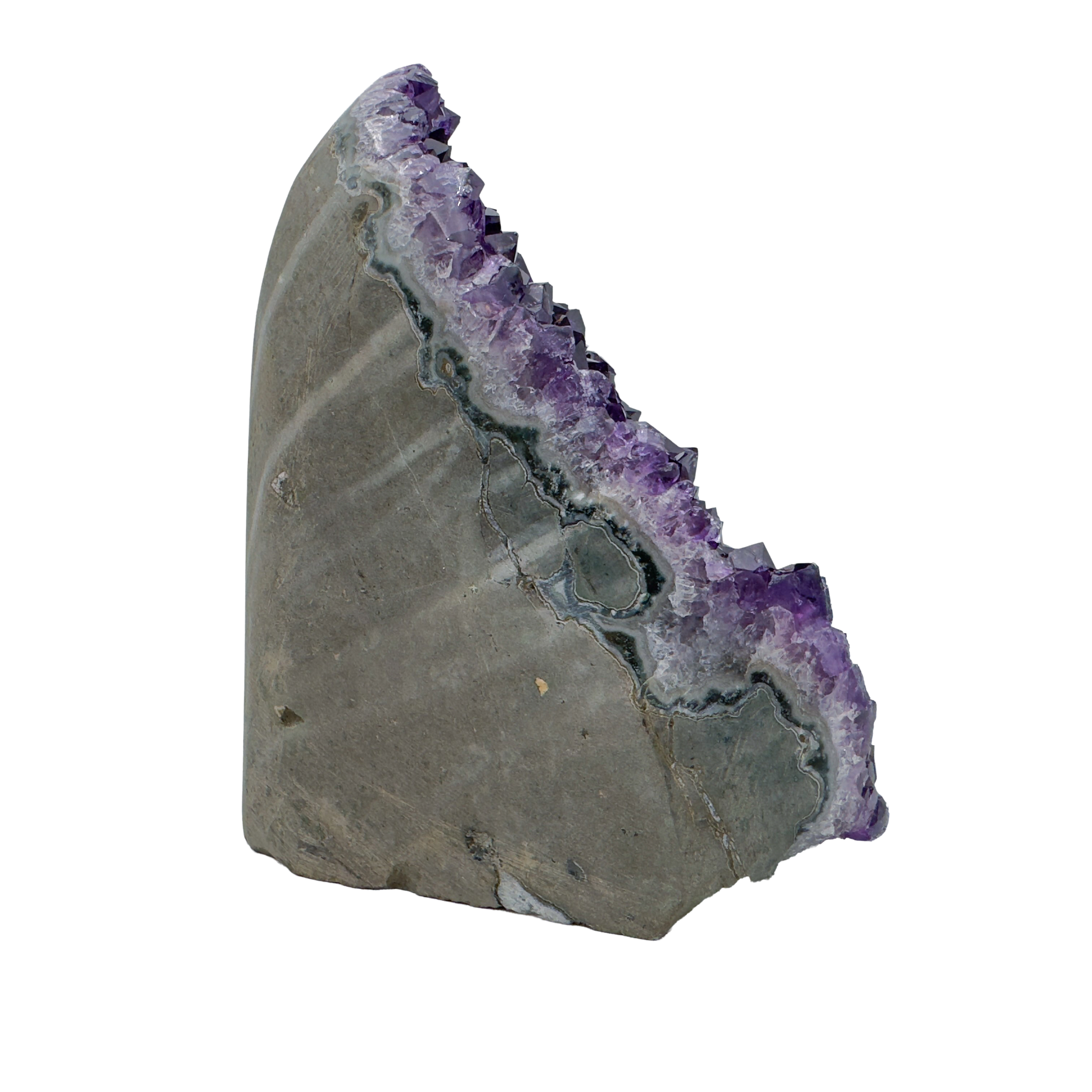 AAA amethyst polished geode from Uruguay, alternate view