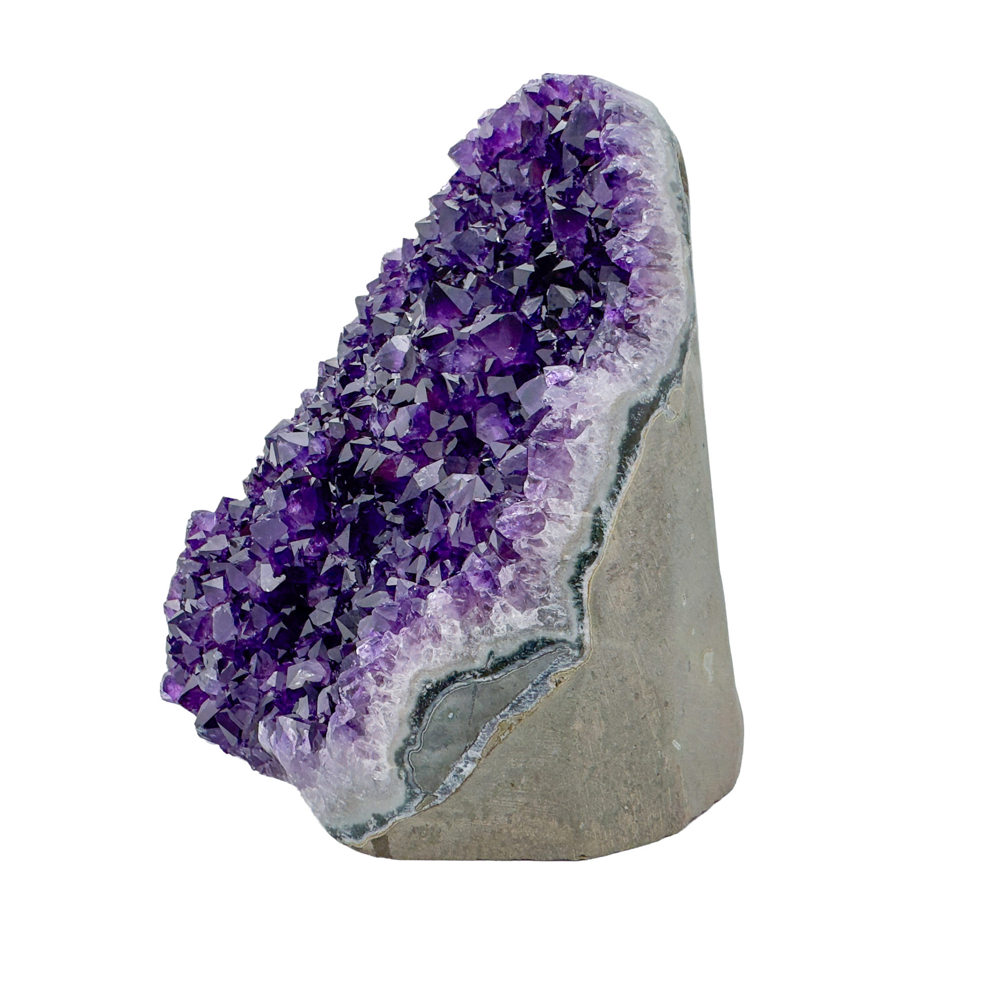 AAA amethyst polished geode from Uruguay, alternate view