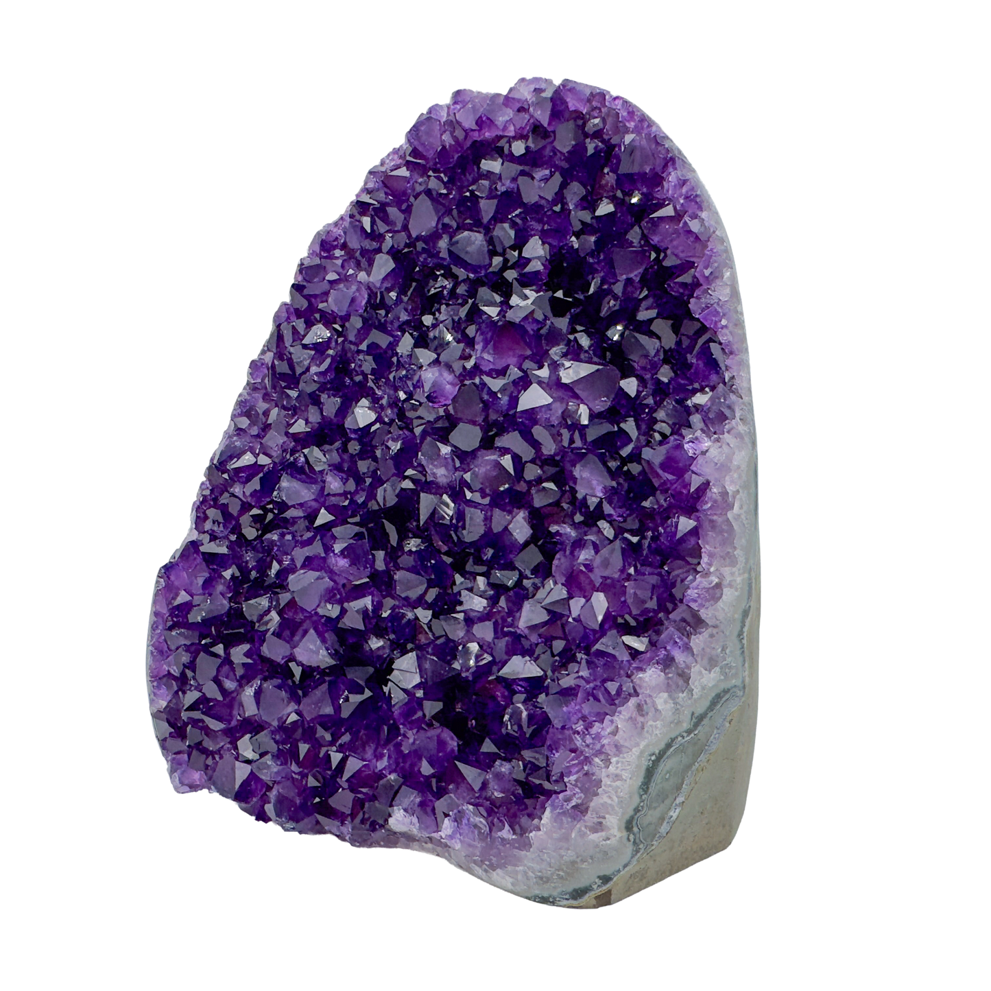 AAA amethyst polished geode from Uruguay, alternate view