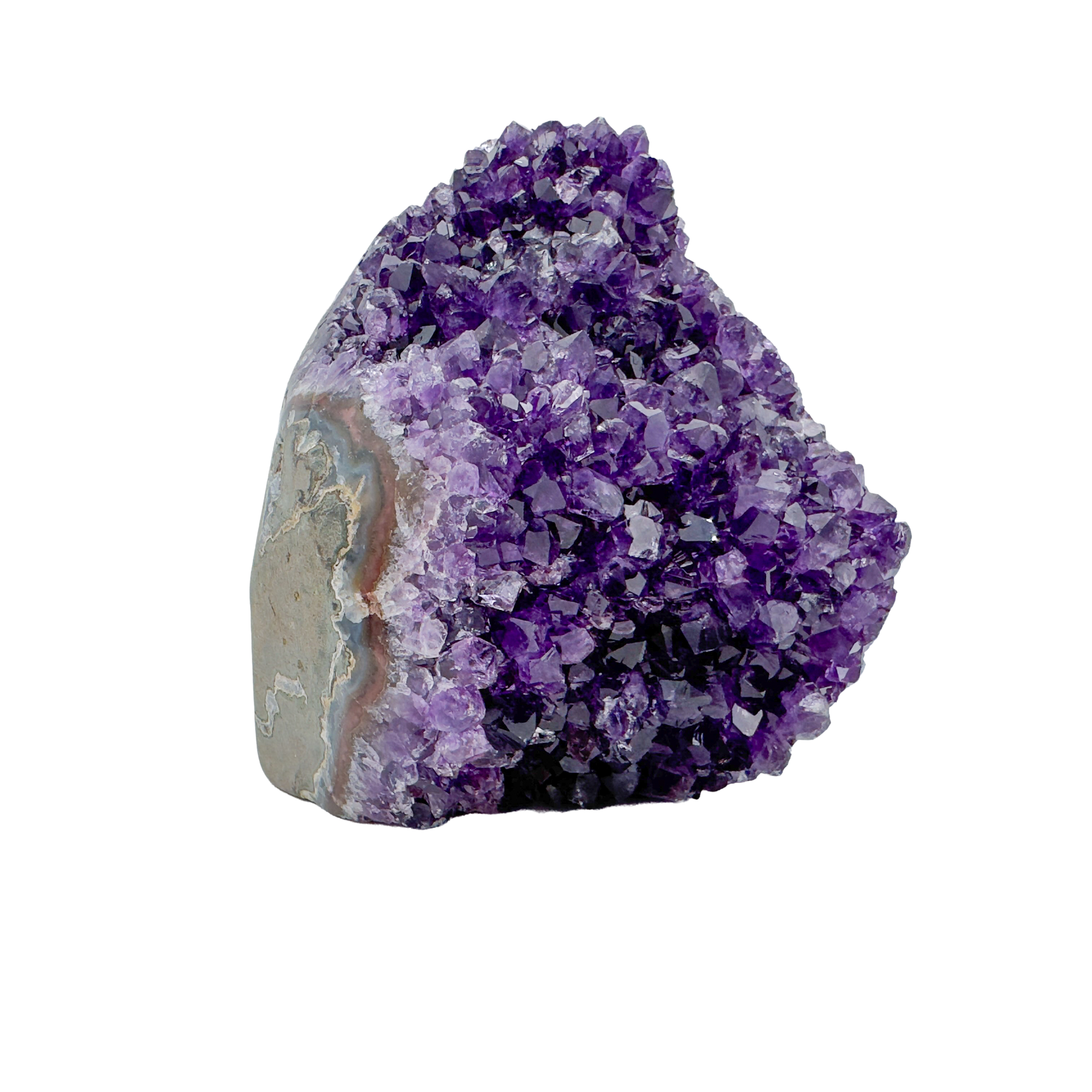 AAA amethyst polished geode from Uruguay, alternate view