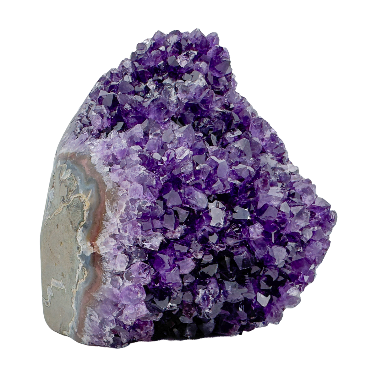 AAA amethyst polished geode from Uruguay, alternate view