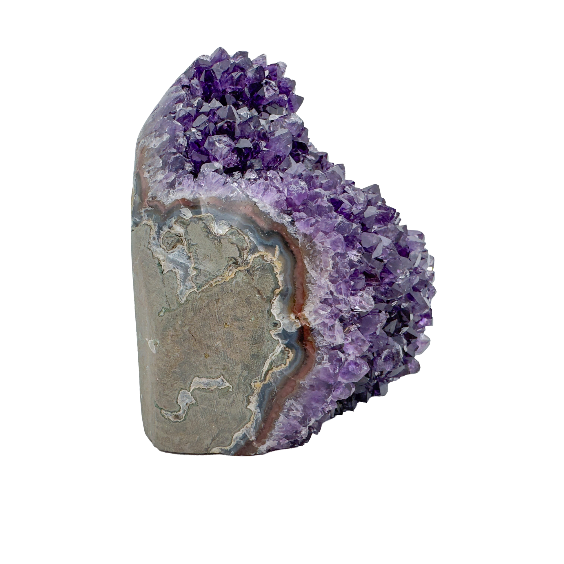 AAA amethyst polished geode from Uruguay, alternate view