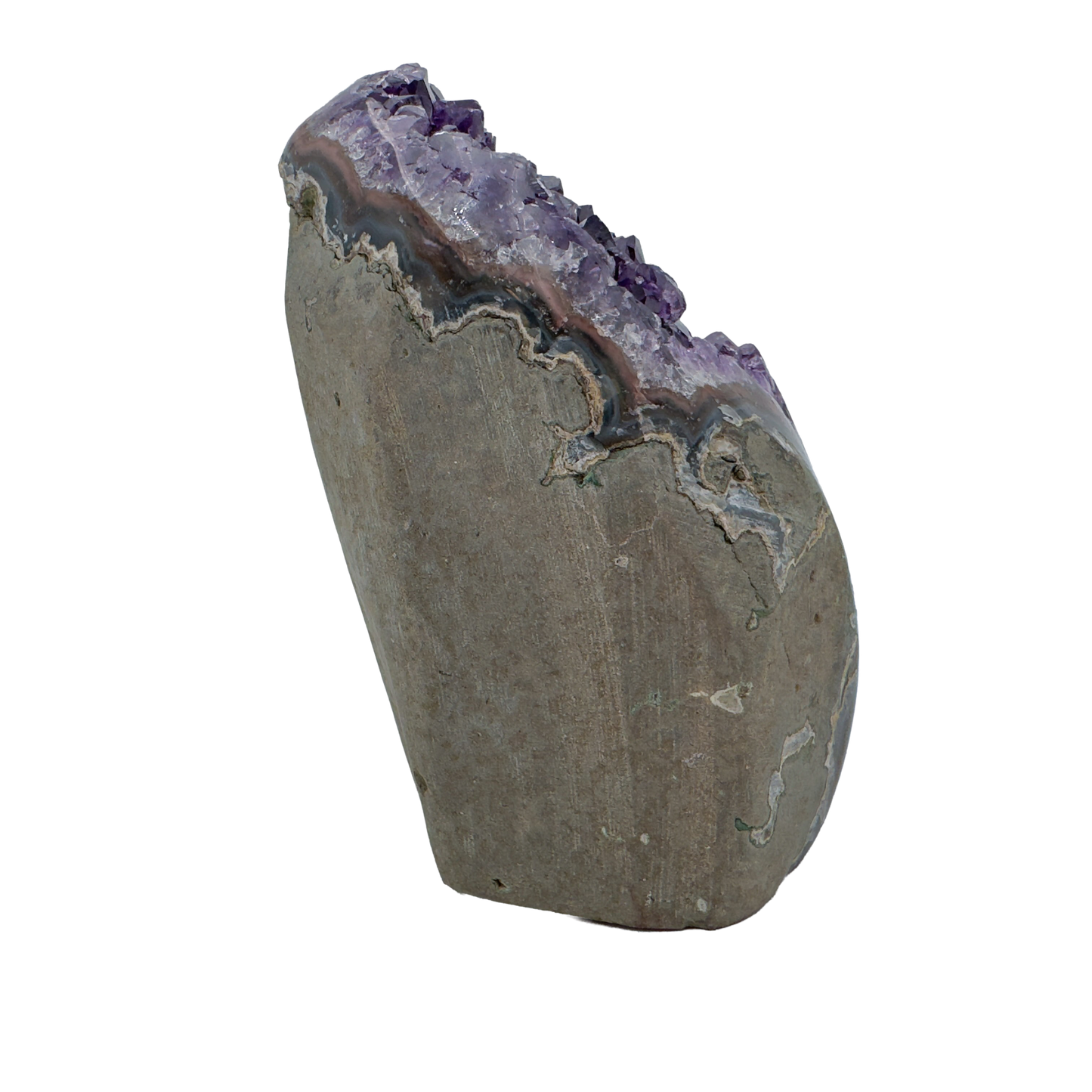 AAA amethyst polished geode from Uruguay, alternate view