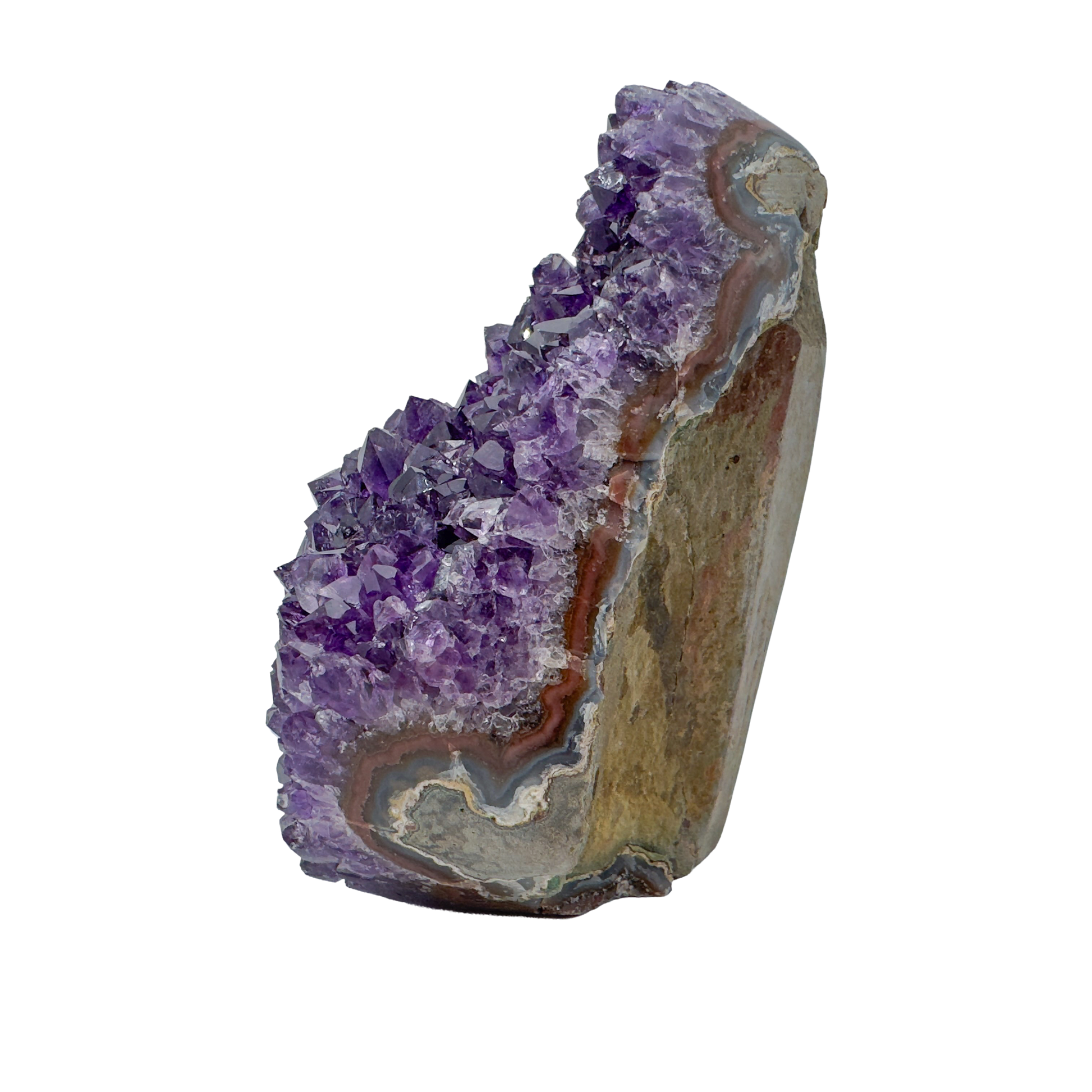 AAA amethyst polished geode from Uruguay, alternate view