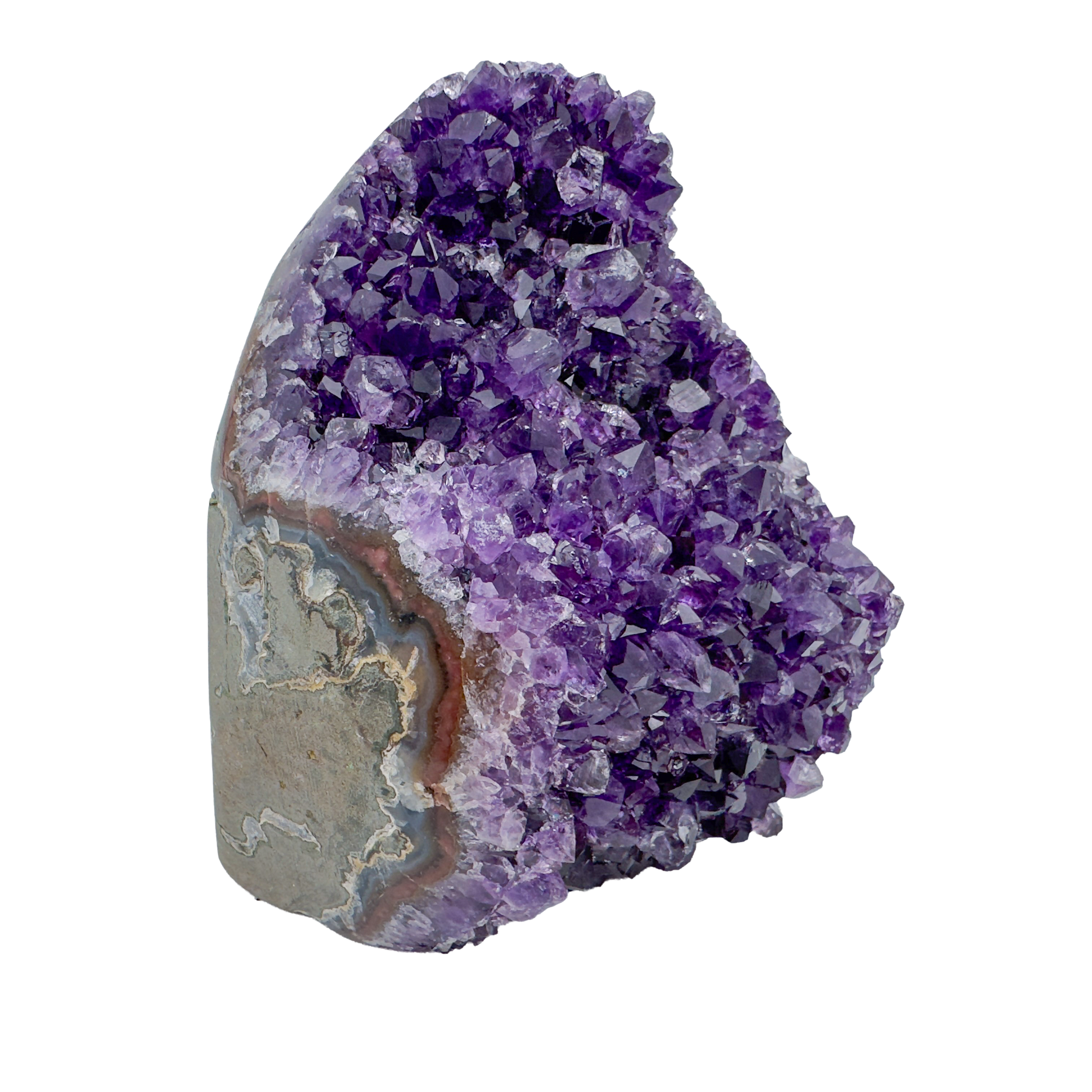 AAA amethyst polished geode from Uruguay, alternate view