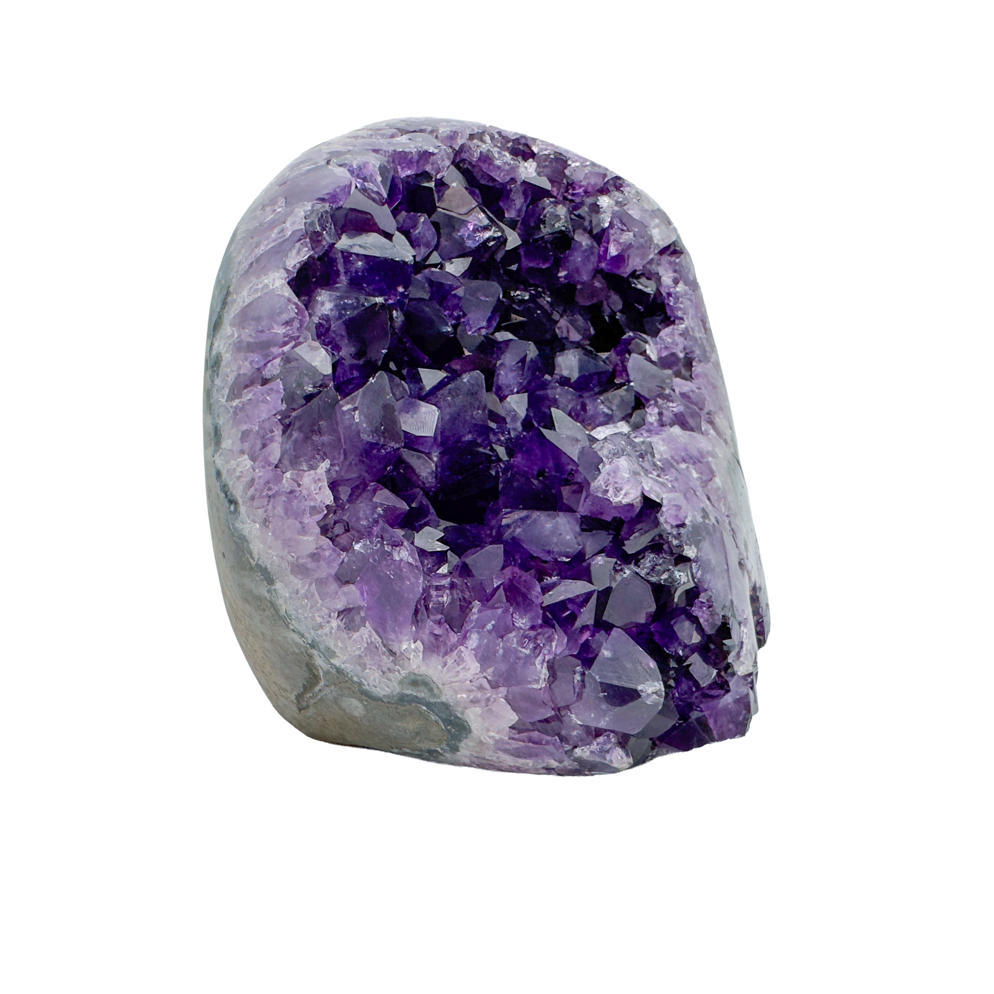 AAA amethyst polished geode from Uruguay, alternate view