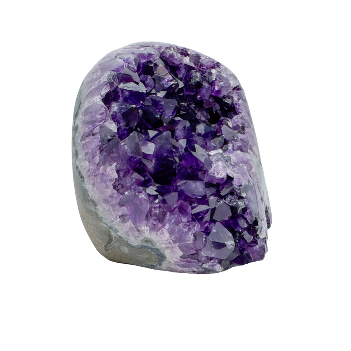 AAA amethyst polished geode from Uruguay, alternate view