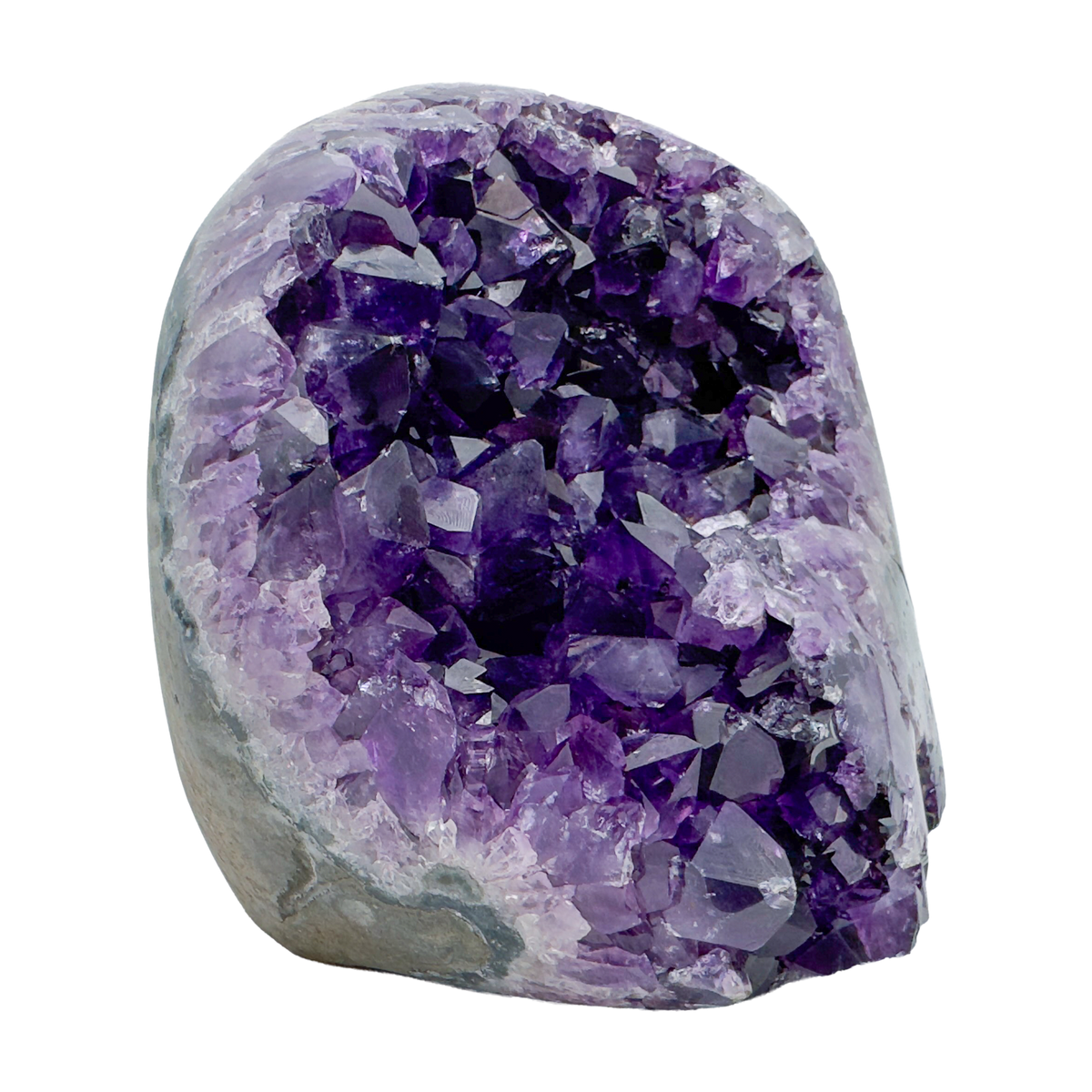 AAA amethyst polished geode from Uruguay, alternate view