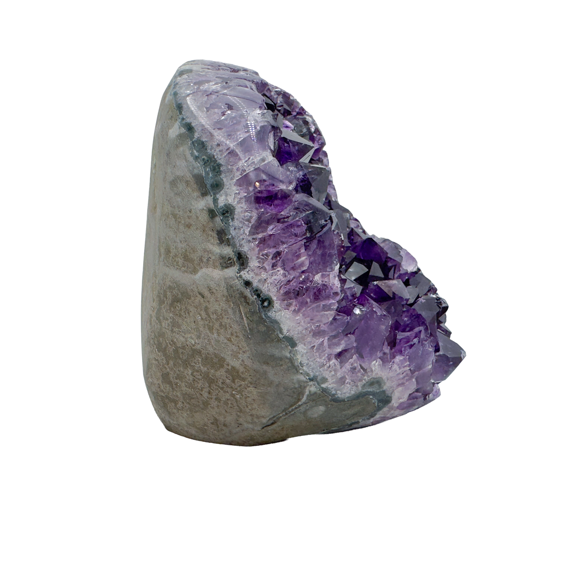 AAA amethyst polished geode from Uruguay, alternate view