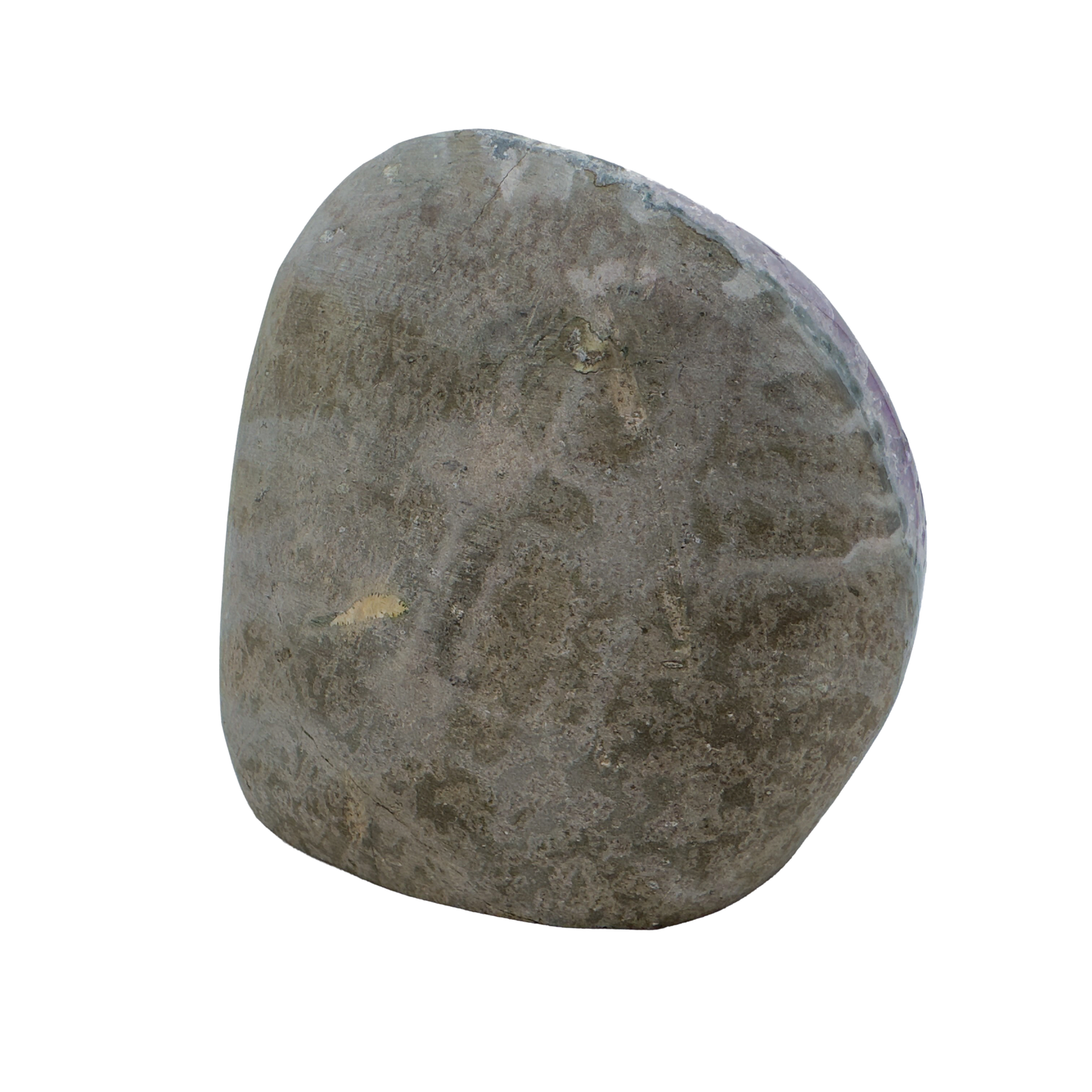 AAA amethyst polished geode from Uruguay, alternate view