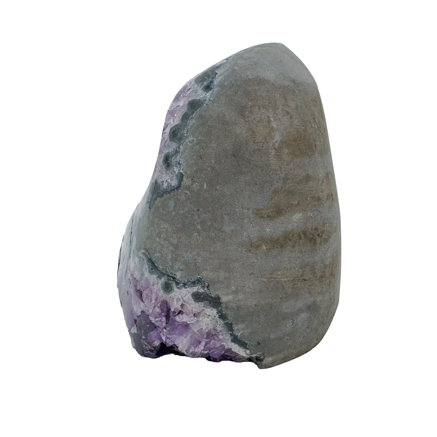 AAA amethyst polished geode from Uruguay, alternate view
