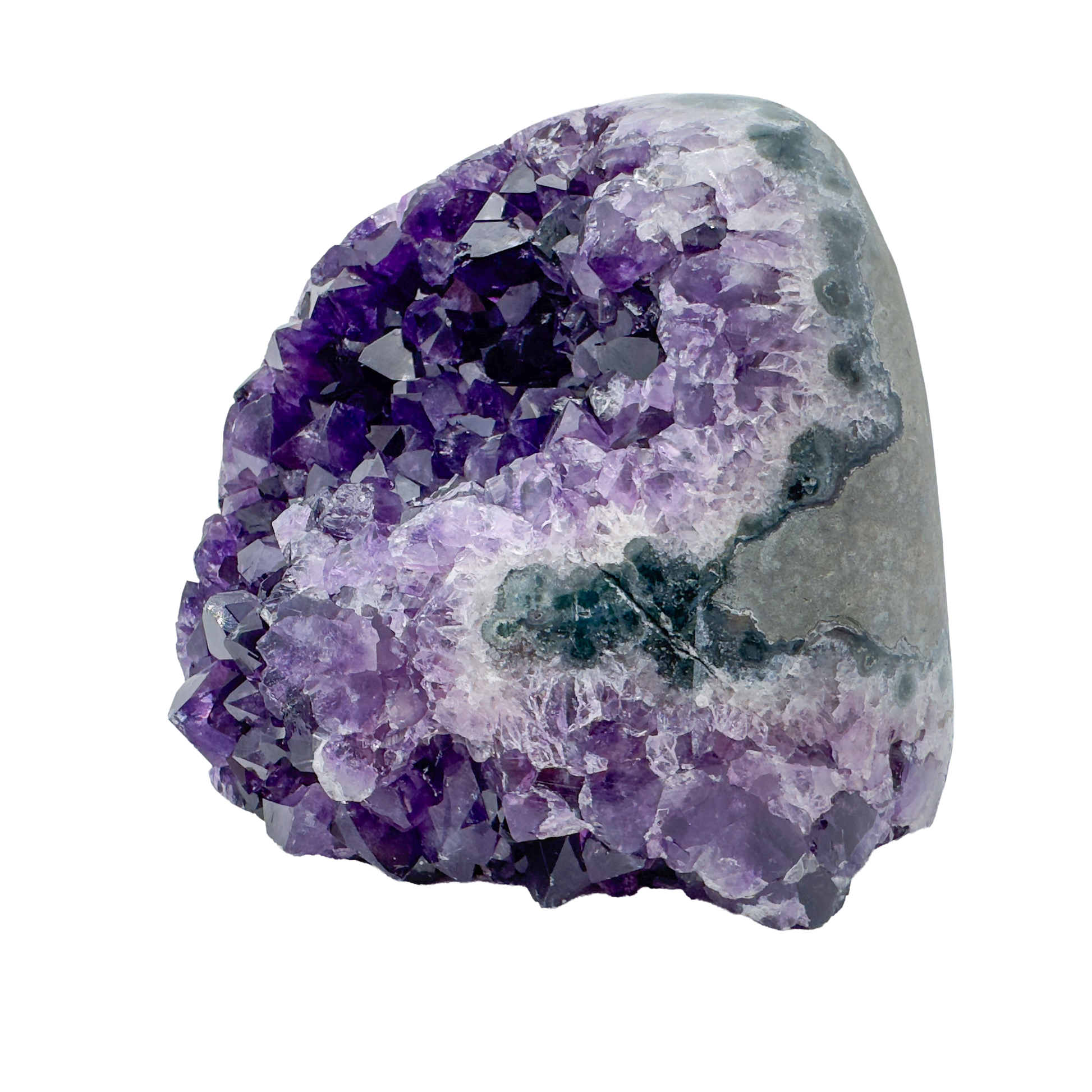AAA amethyst polished geode from Uruguay, alternate view