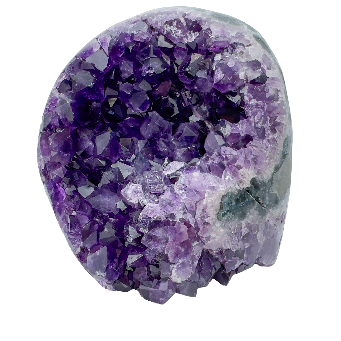 AAA amethyst polished geode from Uruguay, alternate view