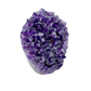 AAA polished amethyst geode from Artigas, Uruguay, deep violet druzy crystal face on a cut standing base