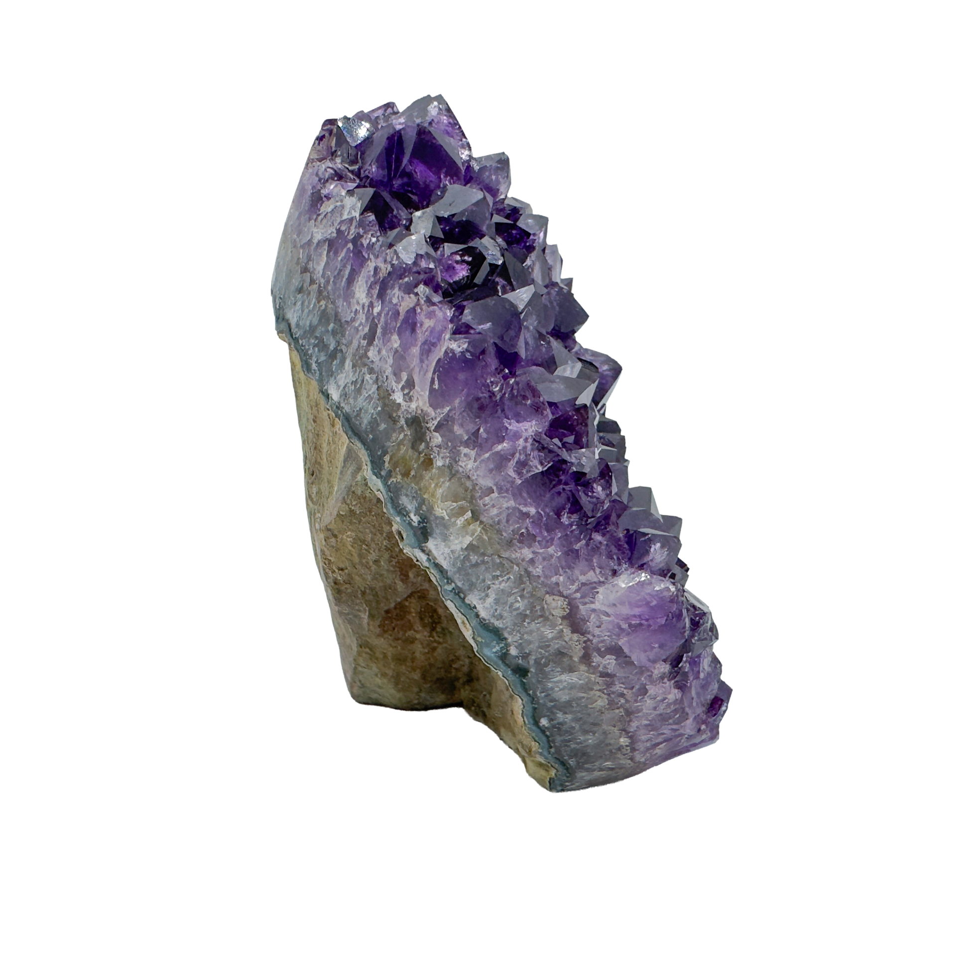 AAA amethyst polished geode from Uruguay, alternate view