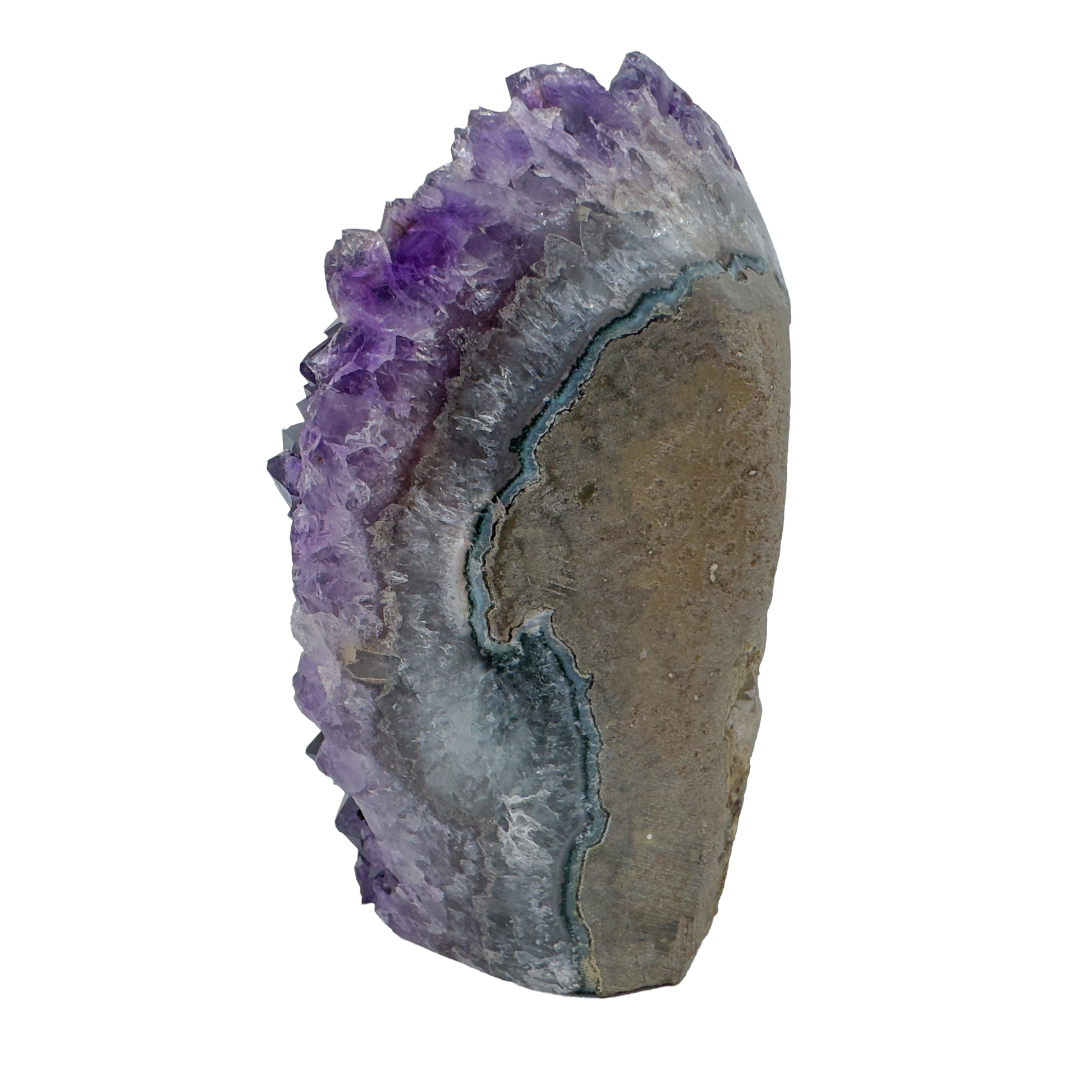 AAA amethyst polished geode from Uruguay, alternate view