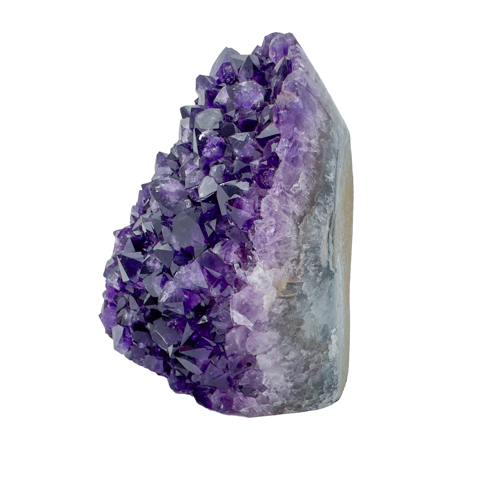 AAA amethyst polished geode from Uruguay, alternate view