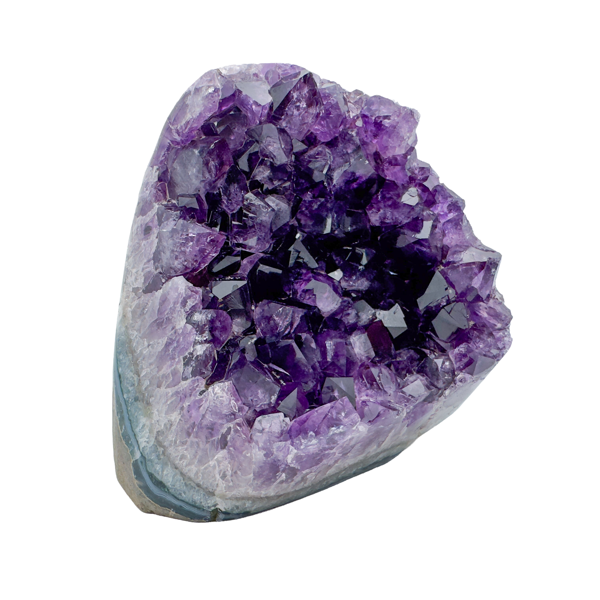 AAA amethyst polished geode from Uruguay, alternate view