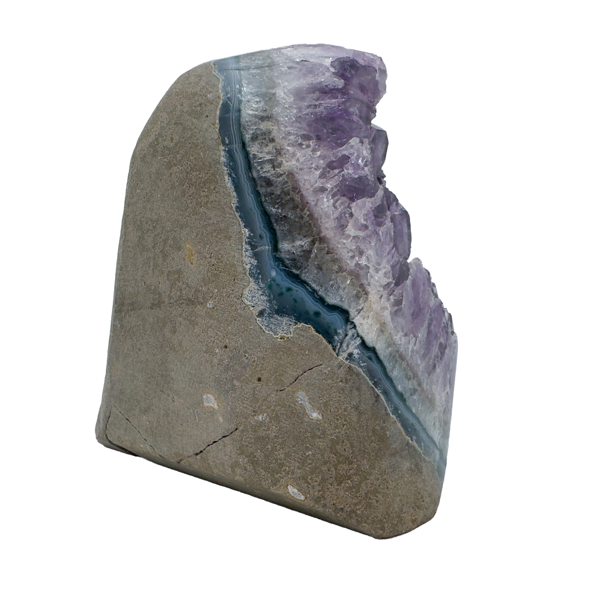 AAA amethyst polished geode from Uruguay, alternate view