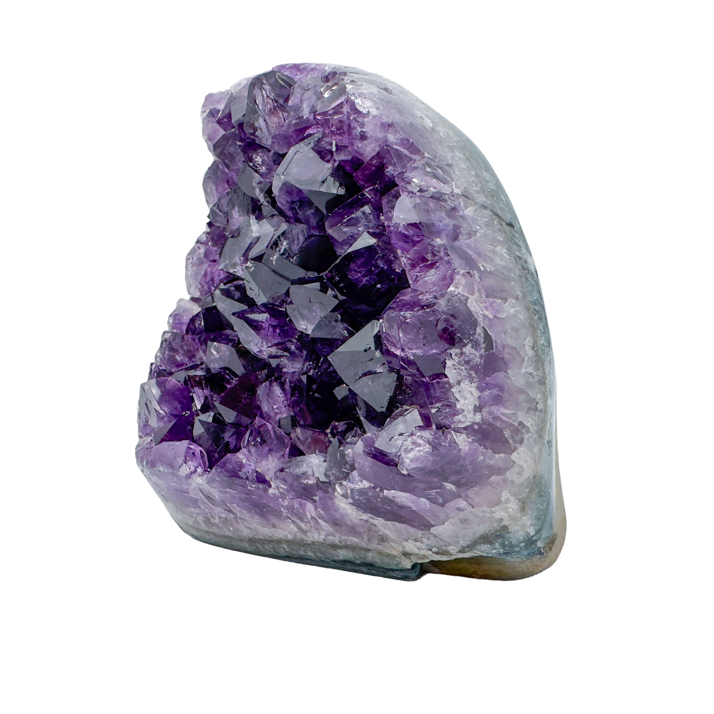 AAA amethyst polished geode from Uruguay, alternate view