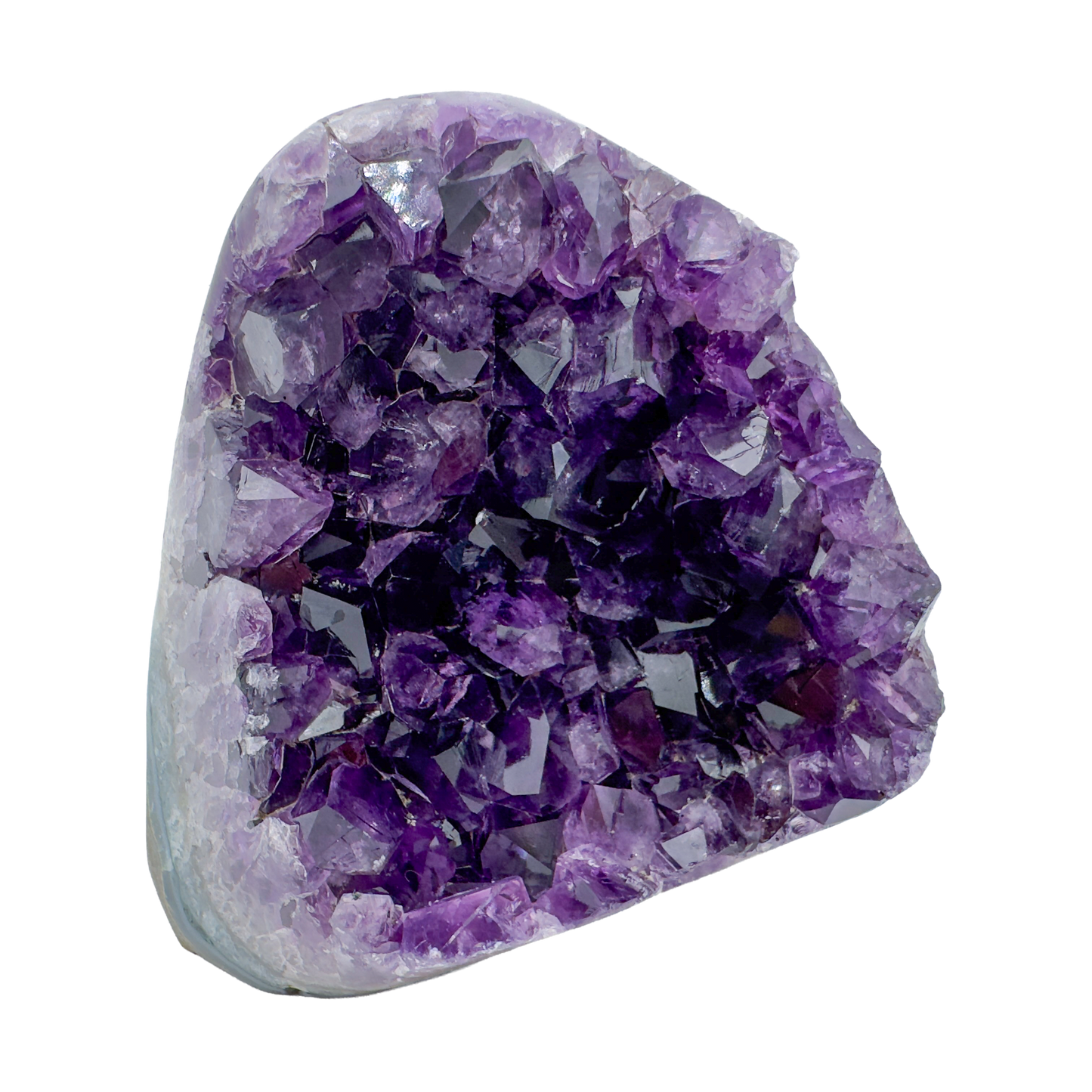 AAA amethyst polished geode from Uruguay, alternate view