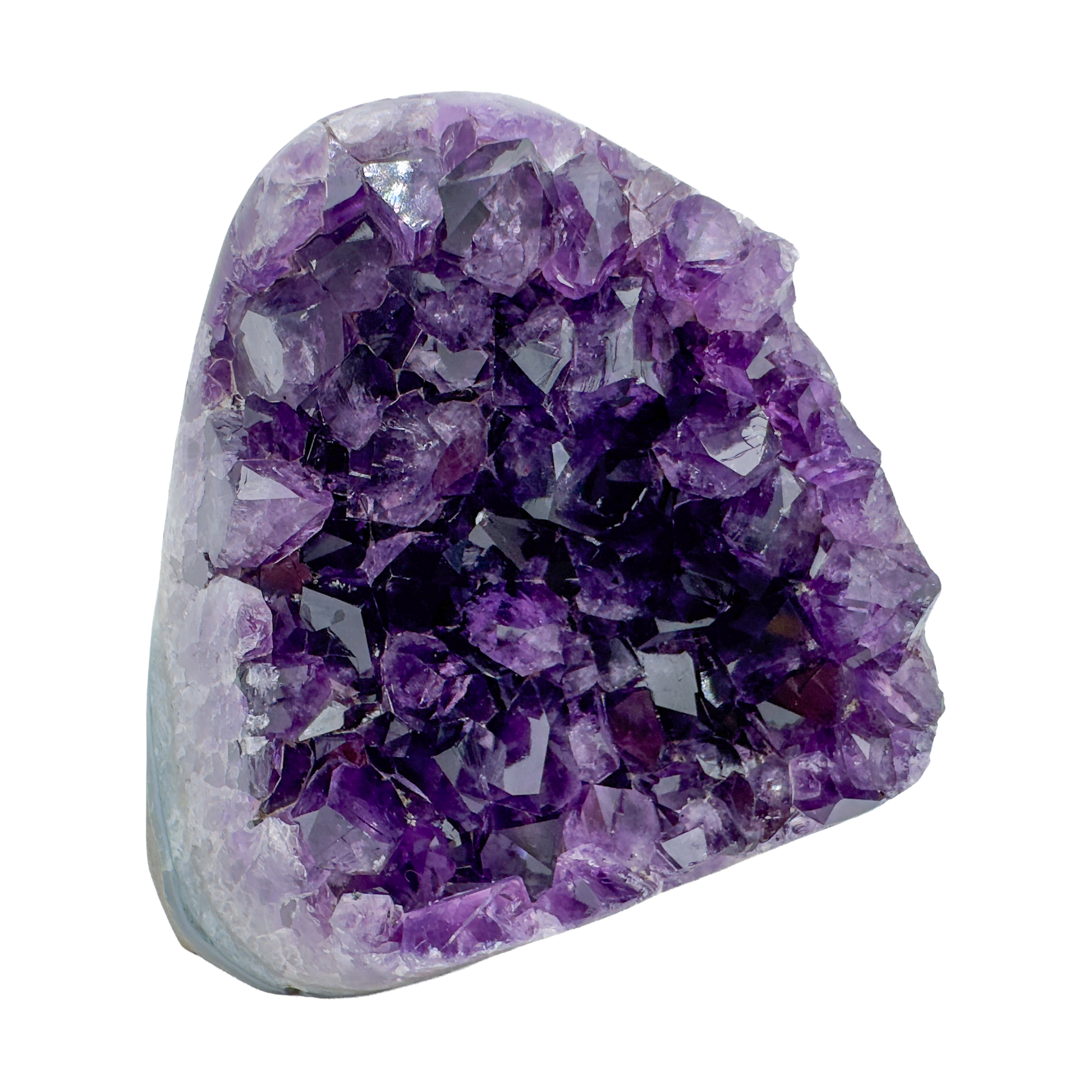 AAA amethyst polished geode from Uruguay, alternate view
